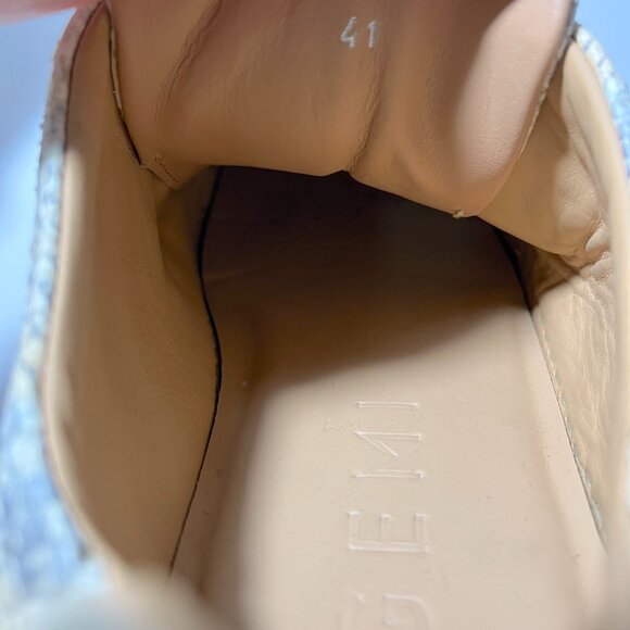 M. Gemi The Giovanna Python Leather Velcro Sneakers - Picture 13 of 15